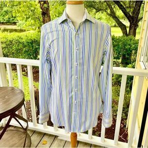J. Hilburn Striped Dress Shirt.